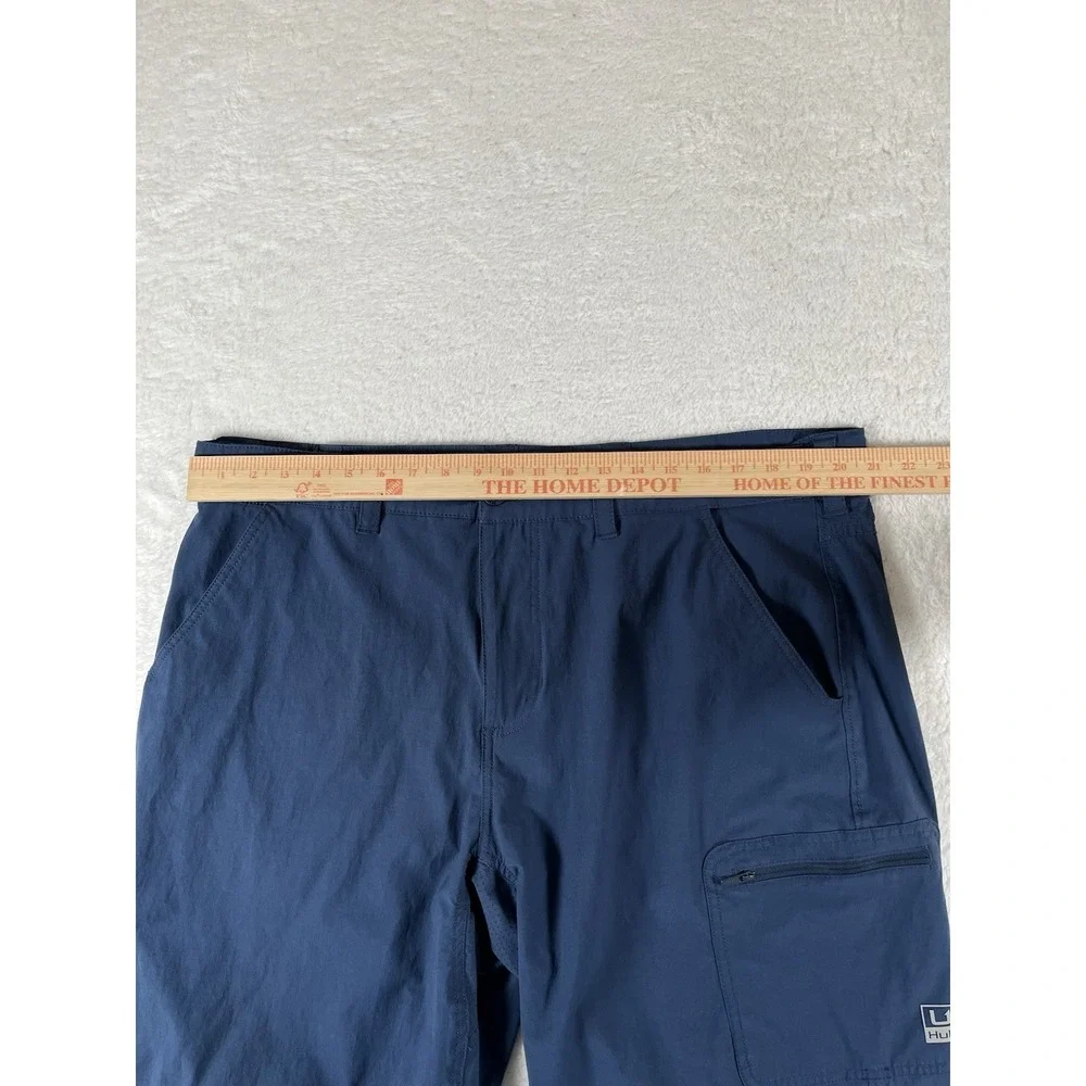 Huk Fishing Performance Blue Cargo Shorts Men's Sz XXL 10